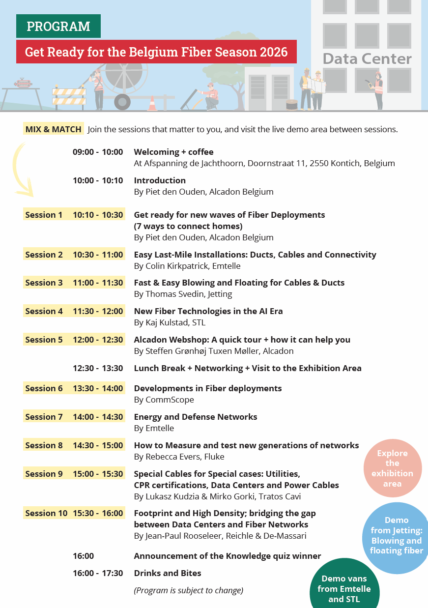 Photo of invitation for Alcadon Belgium Customer day